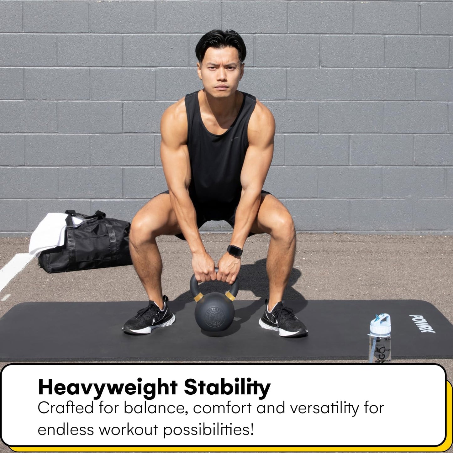 Powder Coated Kettlebells Set (9-97 lb) - Strength Training Weights for Home Gym
