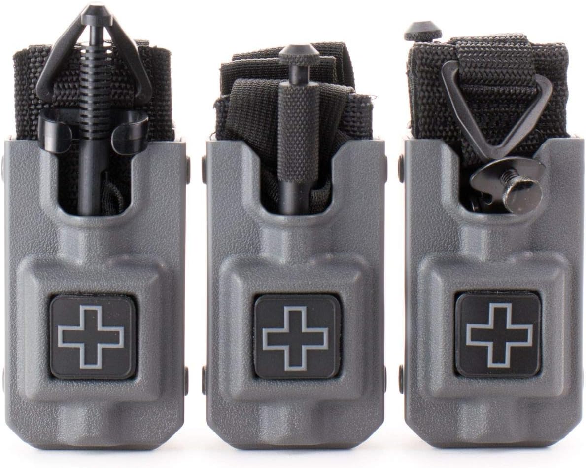 SOF-TT Tourniquet Rigid TQ Case - Black with Belt Attachment for Tactical Gear