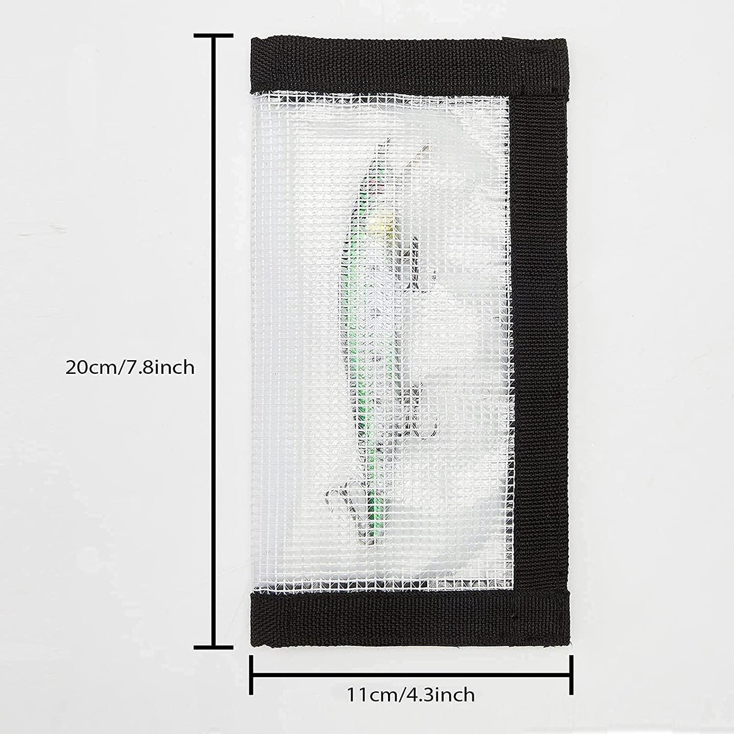 Ikerall 8 Pack Fishing Lure Wraps, Durable Clear PVC Lure Covers for Rod Fabric Hook Protectors
