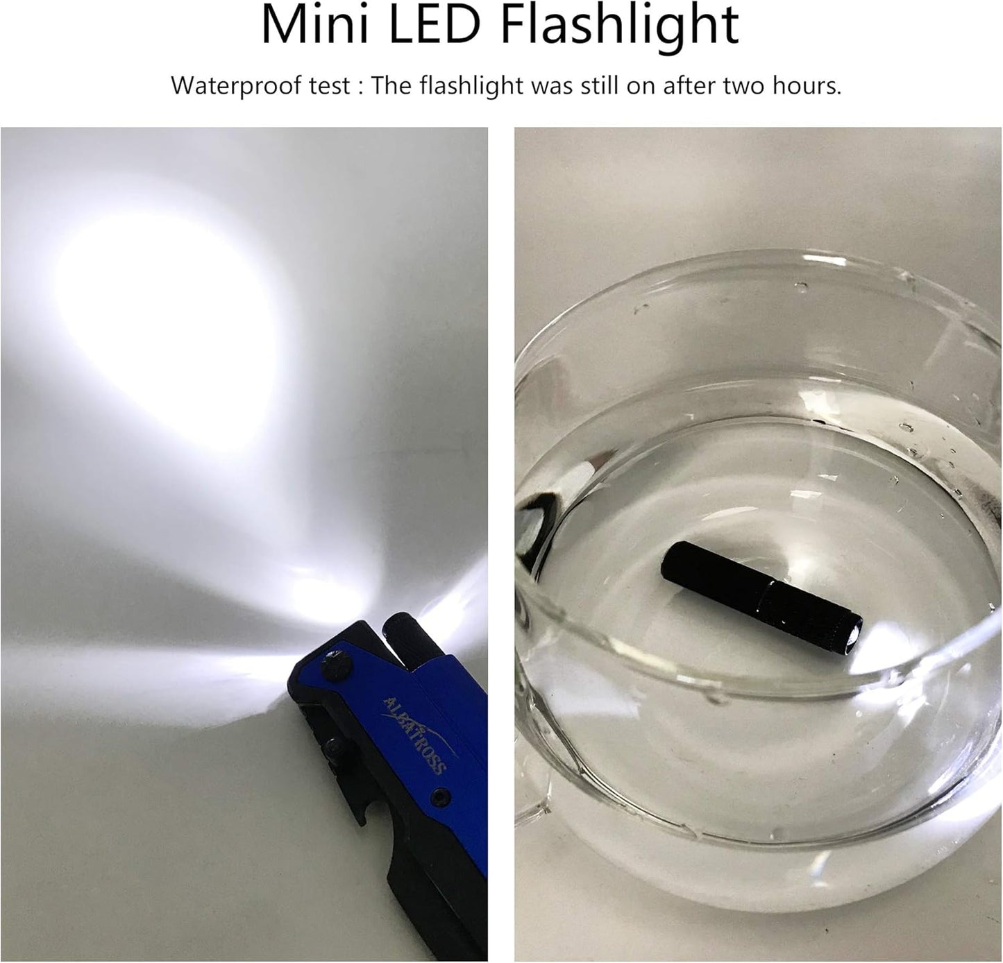 ALBATROSS 6-in-1 Survival Tactical Military Folding Pocket Knives with LED Light,Seatbelt Cutter,Glass Breaker,Magnesium Fire Starter,Bottle Opener;Multi-Function Emergency Tool(Black)