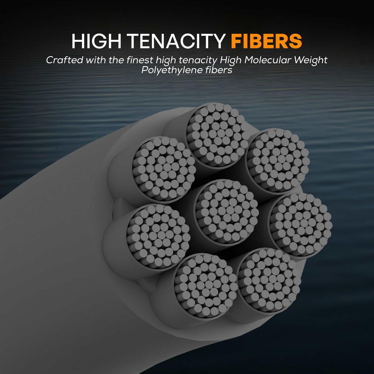 FINS Downrigger Braid - USA Made - Rust-Free Deep Sea Fishing Line, Reduces Blow-Back, No Kink High-Performance Braided Cable Alternative, 200 lb - 100 Yds