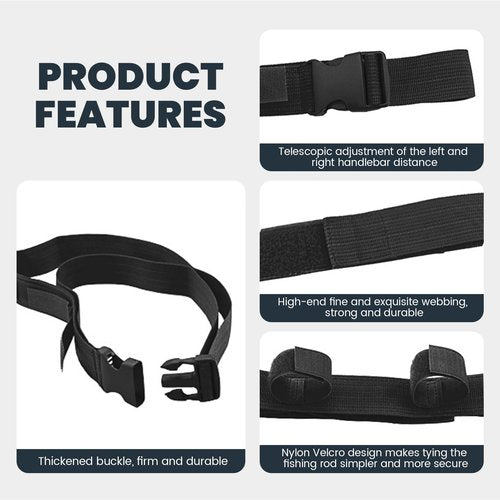 Nansitor Car Fishing Rod Holder for SUV, Fishing Pole Holder Roof Rack Inside, 5 Rod Capacity, Heavy Duty Nylon Adjustable 30-54 Inch, Fishing Pole Hanger Straps for SUV/Wagons/Van/Jeep/Truck