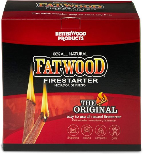 Better Wood Products Fatwood Firestarter Box, 5-Pounds