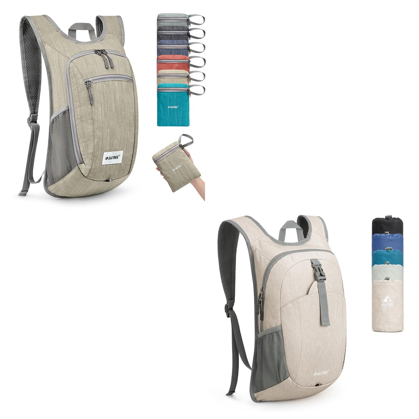 G4Free 10L/15L Lightweight Hiking Backpack+12L Lightweight Small Hiking Backpack