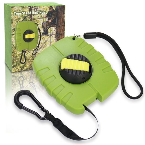 Seaperk Tree Stand Retractable Bow Hoist, Bow Rope, Bow Hunting Gear, Quick and Easy Reel Rope Up for Crossbow, Gun, Backpack, Rifle, Tree Stand Hunting Accessories