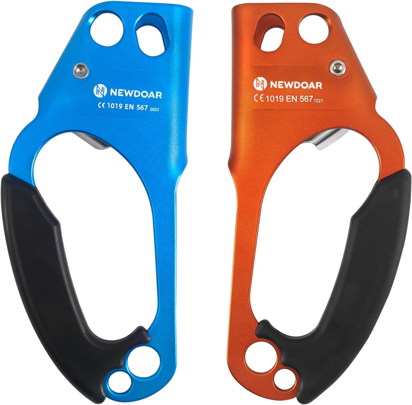 NewDoar UIAA & CE Certified Hand Ascender Rock Climbing Tree Arborist Rappelling Gear Equipment Rope Clamp for 8~13MM Rope