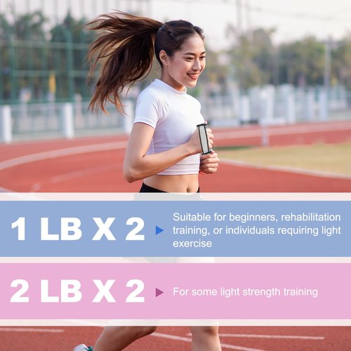 PATIKIL Hand Weights for Women Men 4 Lbs Total (2 Lb Each) Soft Dumbbells with Straps Walking Weight Set for Running Workout Jogging Aerobics Jogging, Orange