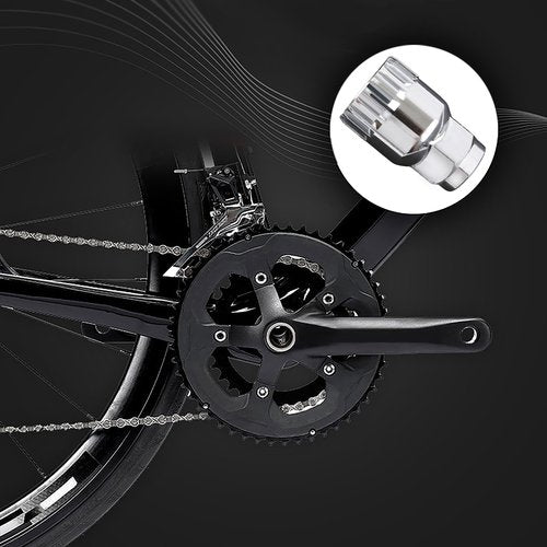 YCeru Bike Bicycle Bottom Bracket Removal Tool Standard 20-Tooth Tool for Shimano Octalink ISIS Splined FSA LP VP Bottom Brackets(2 Pack, Silver)