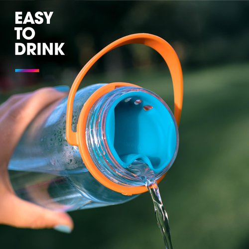 HydraPak Watergate Wide Mouth Splash Guard - BPA & PVC Free - Fits Most Wide Mouth Bottles, Bay Blue