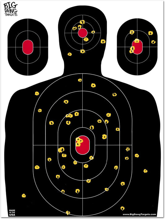 18 X 24 Inch Silhouette Reactive Splatter Shooting Target