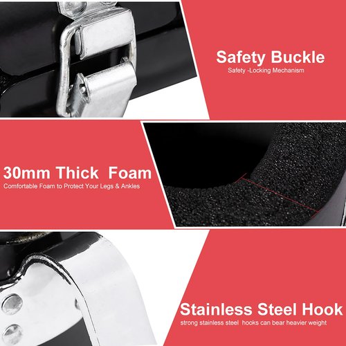 BORDSTRACT Anti Gravity Inversion Boots, Hang Up Boots for Stress Relief and Fitness, Solid Steel Frame for Ab Crunch, Abdominal Sit Up, Hooks Bar Therapy, Core Gym Fitness Exerciser