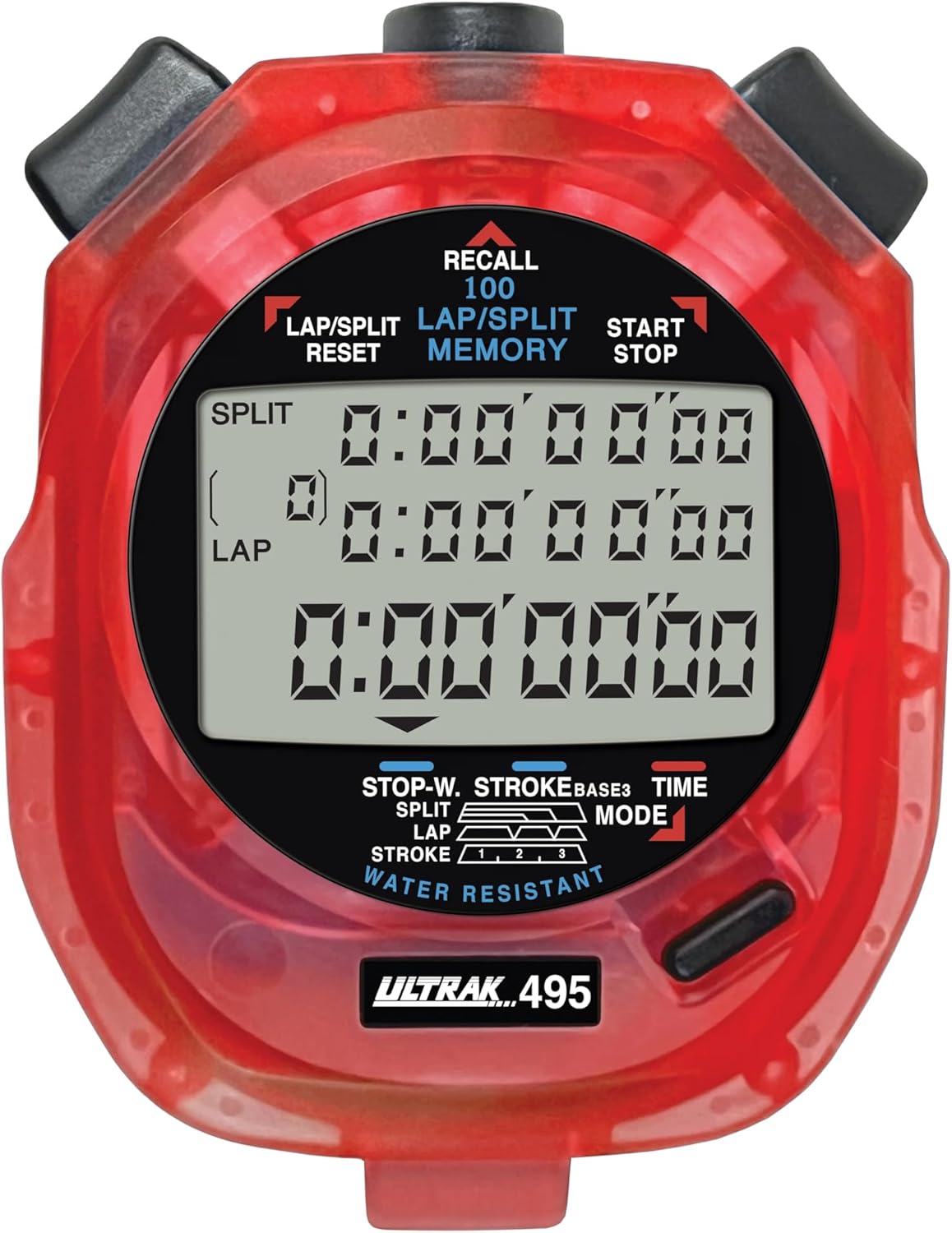 Ultrak 100 Lap Memory Timer, Yellow