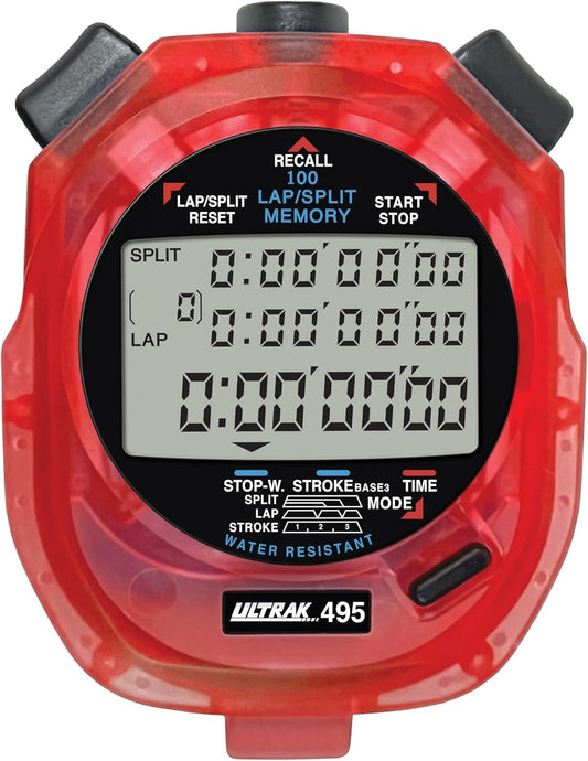 Ultrak 100 Lap Memory Timer, Yellow