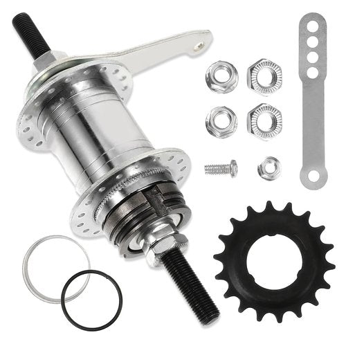 VTORFUN Bicycle Coaster Brake Hub, 36 Hole Bike Brake Rear Hub,Easy Installation Backwards Brake, Bike Rear Hub for Fixed Gear Bicycle, MTB Bike