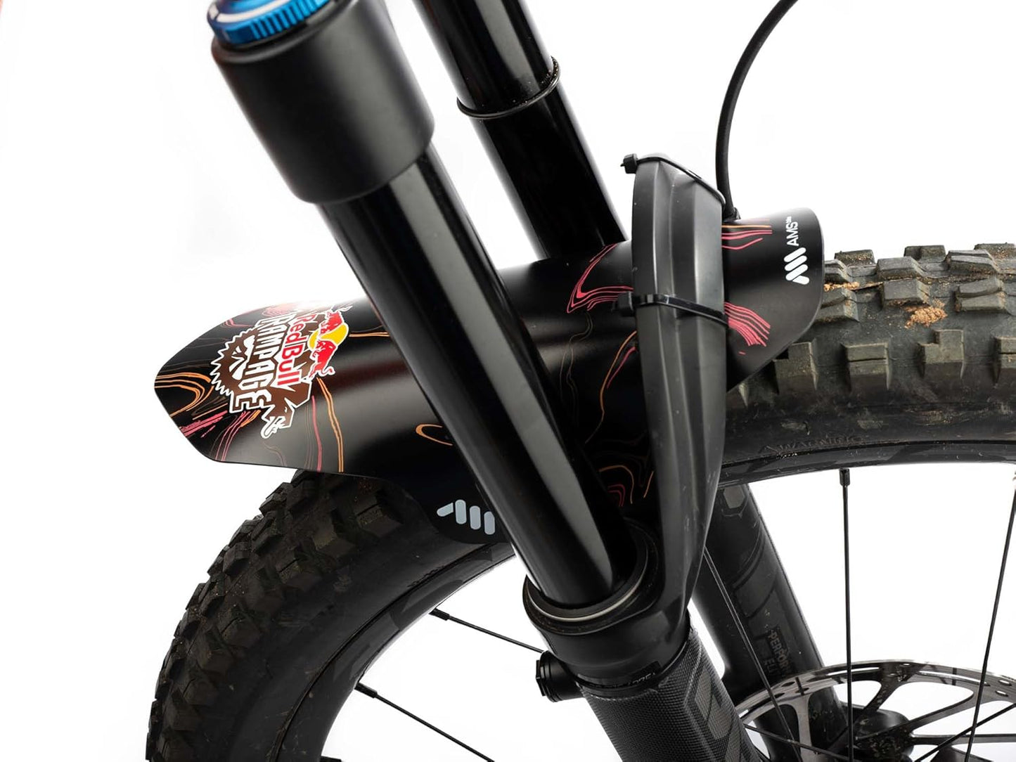 All Mountain Style AMS Front Mudguard – Fits 26’’,27.5’’,29’’, Dazzle/Black