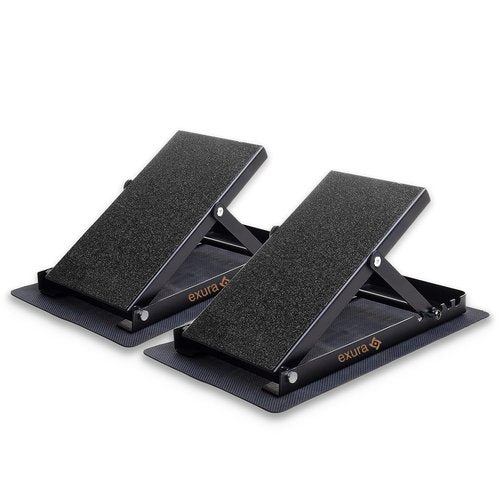 Slant Board Calf Stretcher Exura - Adjustable Slant Board, Knees Over Toes, Incline Board, Achilles Stretcher, Ankle Stretcher, Squat Wedge, Stretch Board, Physical Therapy, Calf Pro Board