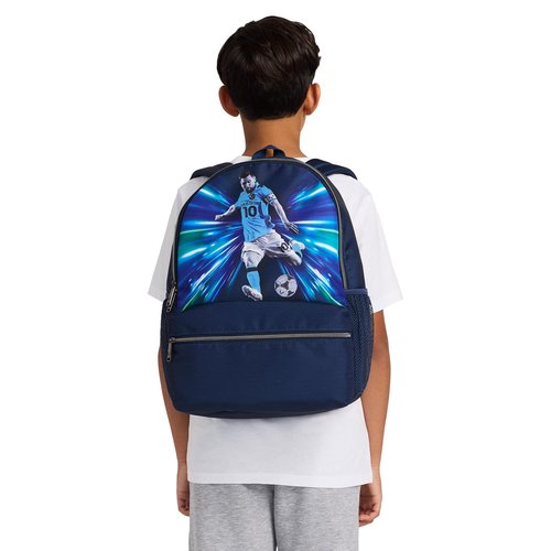 Messi Men's Lifestyle Backpack, Bookbag with Pockets & Adjustable Straps, Blue, One Size