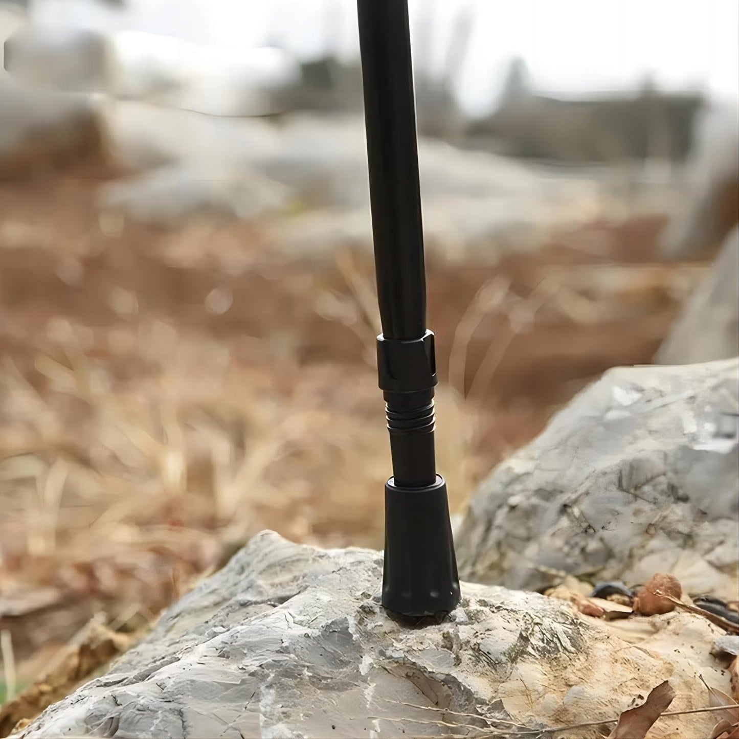 4Pcs Rubber Trekking Pole Tips - All-Terrain Accessories for Nordic Walking Poles with 11mm/0.43" Inner Diameter. Compatible with Most Standard Trekking/Hiking/Walking Poles/Sticks