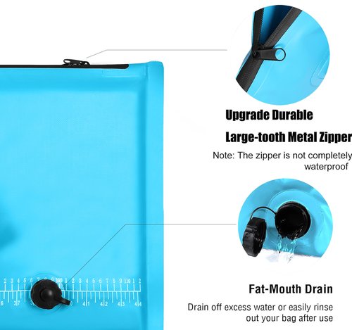 MORXPLOR Insulated Fish Bag Cooler for Fishing 40x17 47x17Inches,Kill Bag with Drain Valve