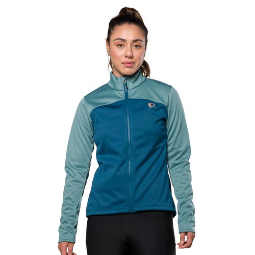 PEARL IZUMI Women's Quest AmFIB Jacket, Windproof & Waterproof Resistant, Cycling Jacket, Relaxed Fit & Reflective Elements, Arctic/Nightfall, Medium