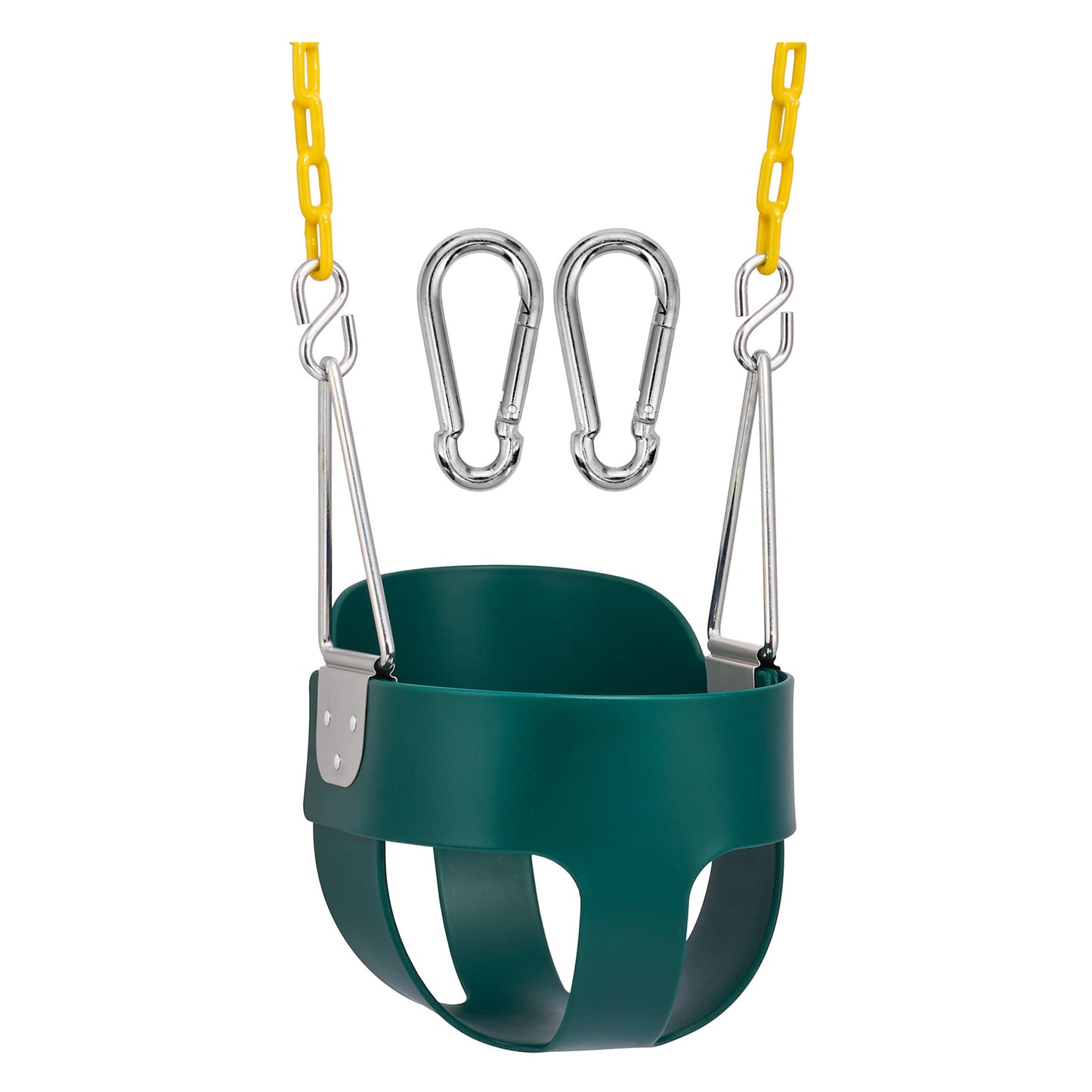 Sorbus Baby Swing - High Back Full Toddler Swing, Bucket Swing for Infants and Toddlers, with Coated Chains Fully Assembled Swing Set Accessories - Durable and Comfortable - Ages 6 Months and Up