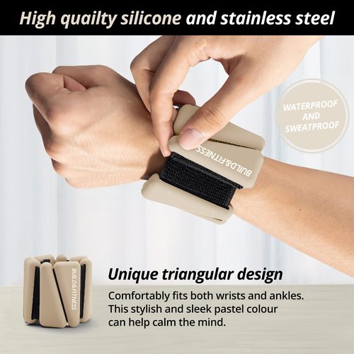 Wrist & Ankle Weights, Adjustable Bands for Women & Men Workouts, Set of 2 – 2lb or 4lb (1lb or 2lb each strap) Ideal for Runs, Jogs, Walks, Yoga, Dance, Pilates, Cardio, Aerobics, Strength Training