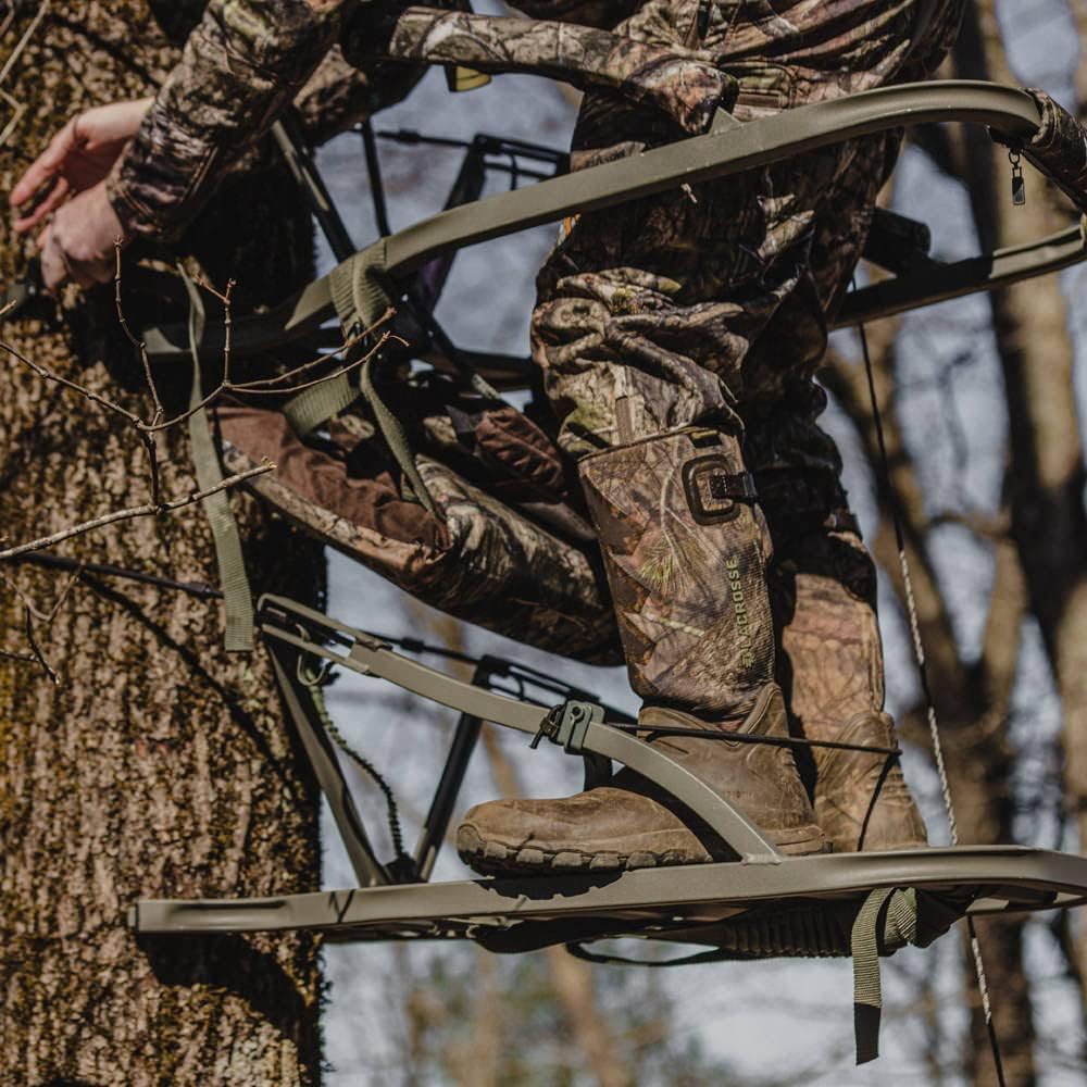 Viper SD Climbing Treestand by Summit Treestands - Lightweight Camo Design