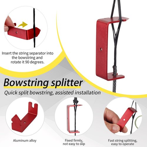 SPG Bow String Silencers for Recurve Bow, Bow String Silencer Set with Fur Arrow Rest Adhesive Bow Limb Silencer Strip for Recurve Bow and Traditional Longbow Perfect Shooting Accessories