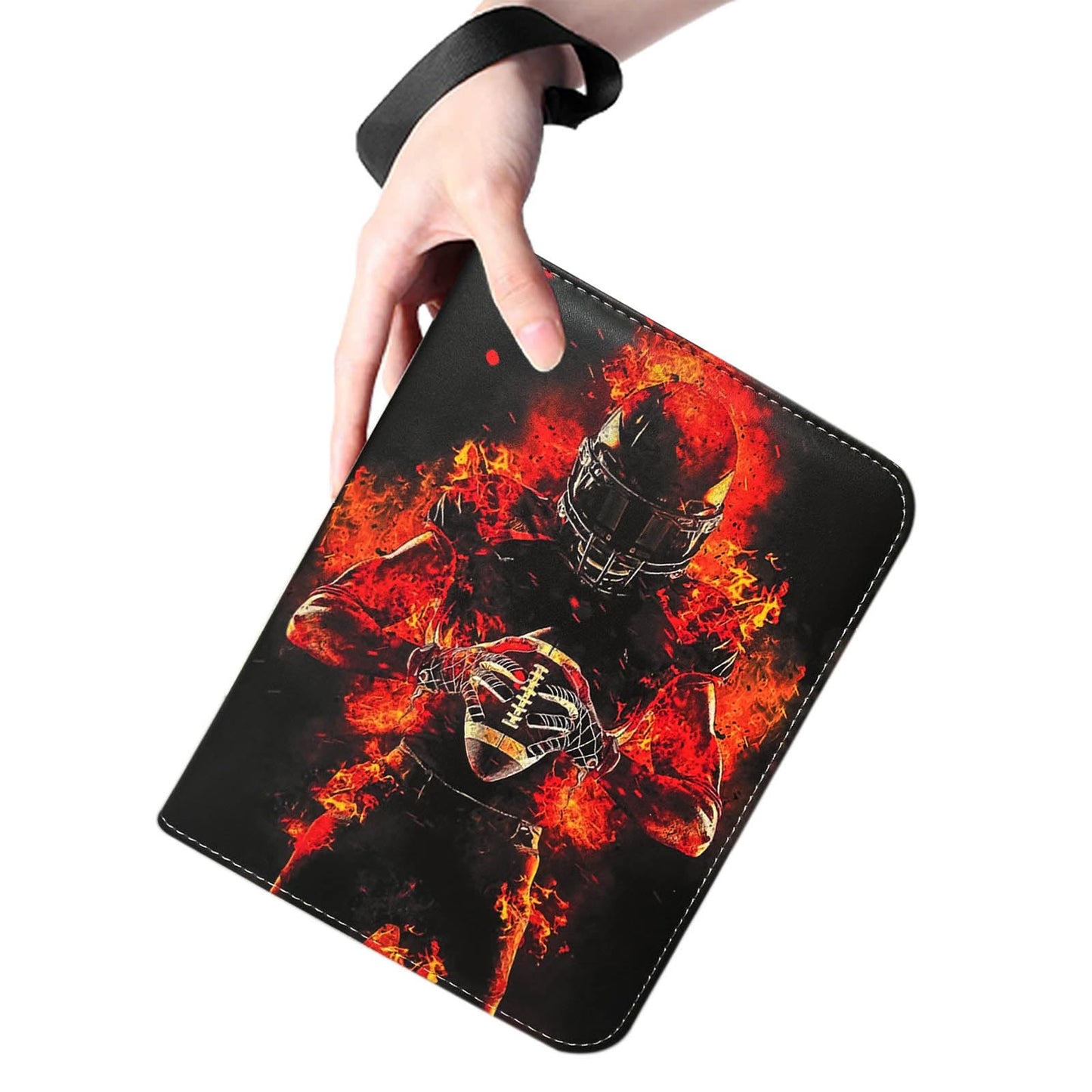 Football Card Binder with Sleeves,900 Pockets Football Card Holder Protectors Albums, Card Storage Organizer Case Compatible with Trading Card and Other Sports Cards