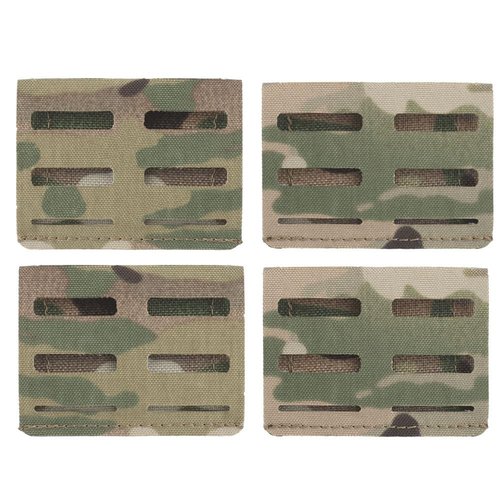 Belt Molle Adapter, Versatile Insert System Removable Molle Panels for 2” Tactical Belt and Loop Surface 4 Pack (Camo)