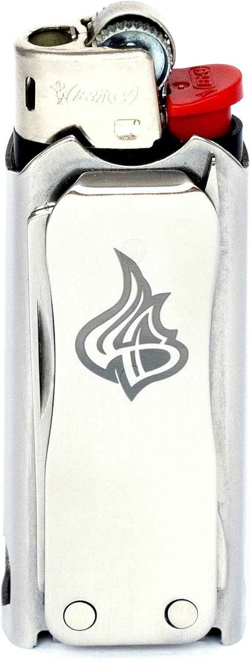 Compact Stainless Steel Lighter Sleeve & Multi-Tool Case - LighterBro