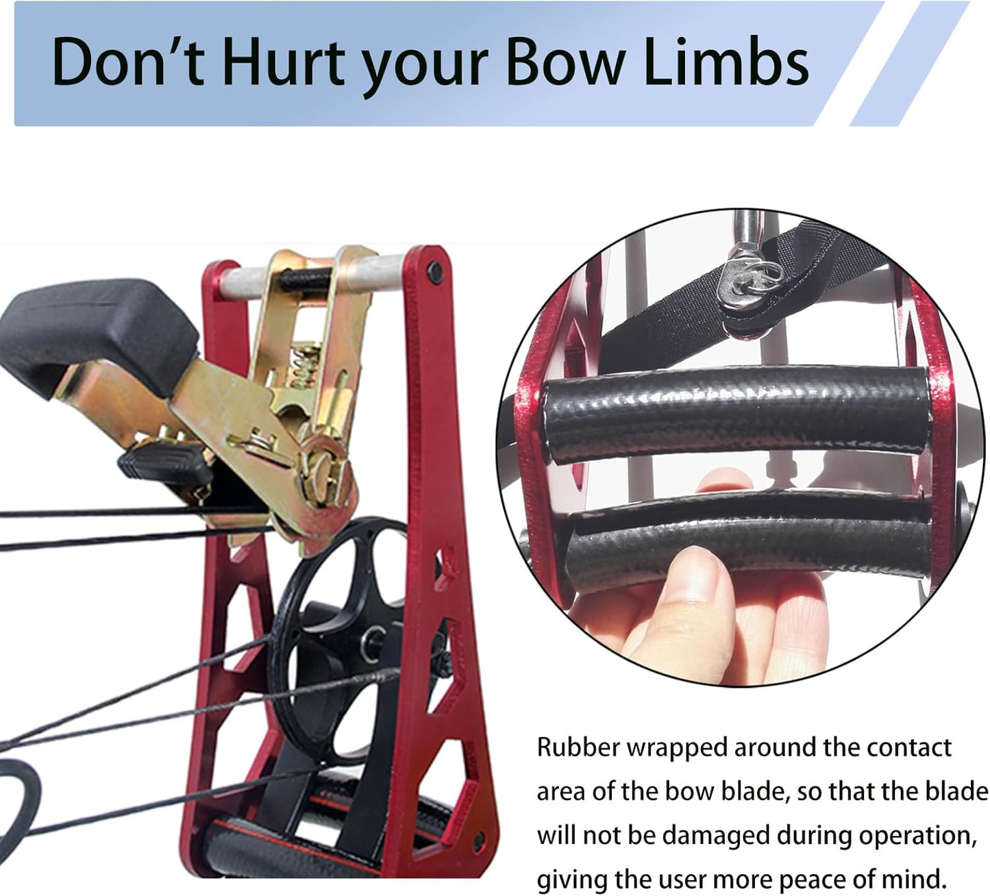 AMEYXGS Archery Compound Bow Press Portable Bow Press Bow Open Tool Bow Tuning Accessory for Hunting Shooting Outdoor