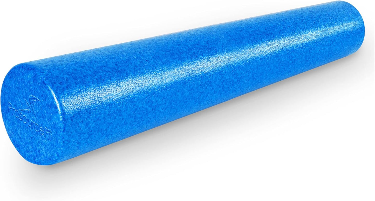 ProsourceFit High Density Foam Rollers 36 - inches Long, Firm Full Body Athletic Massage Tool for Back Stretching, Yoga, Pilates, Post Workout Muscle Recuperation, Black