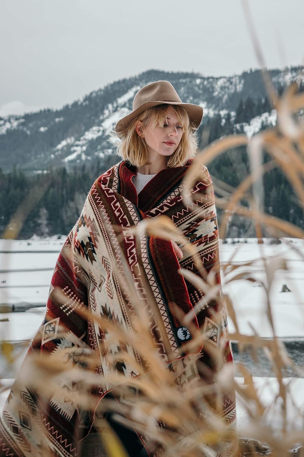 Inca Aztec Throw, Queen, King Blanket | Southwest Indian Navajo Boho Style | Native Cover for Camping, Bedding, Couch, Vanlife | Faux Alpaca, Lightweight, Hypoallergenic (Obsidian Black, Throw)