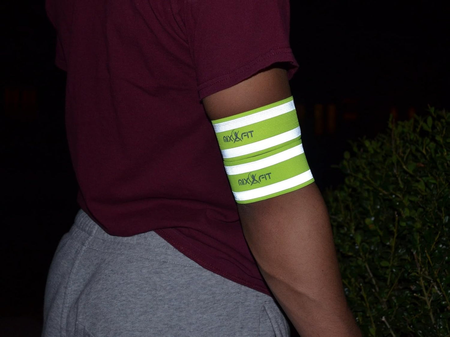 MIX FIT Mixxfit Safety Reflective Band, Neon Green
