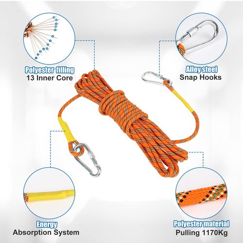 WHXGG Tree Climbing Spikes, Tree Climbing Gear with Protective Belt Adjustable Climbing Spurs Tool Set Alloy Steel Cow Leather Straps Suitable for Logging, Hunting, Climbing & Observation