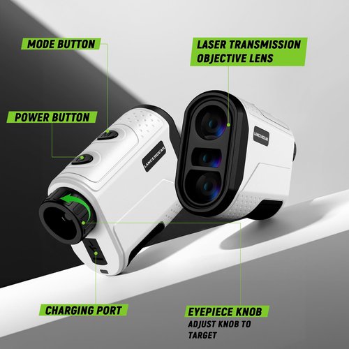 Lancergear Golf/Hunting Rangefinder 900Y Waterproof Hunting Range Finder 6.5X Magnification, Distance, Angle, Speed, Scan Multi Functional Rangefinder for Golfing, Hunting, Shooting and Hiking., Camo