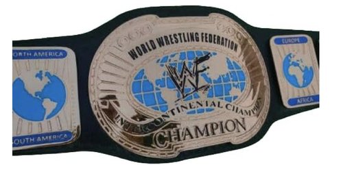 WWF Intercontinental Championship Belt, WWF Intercontinental World Heavyweight Wrestling Replica Title Belt Adult size 2mm