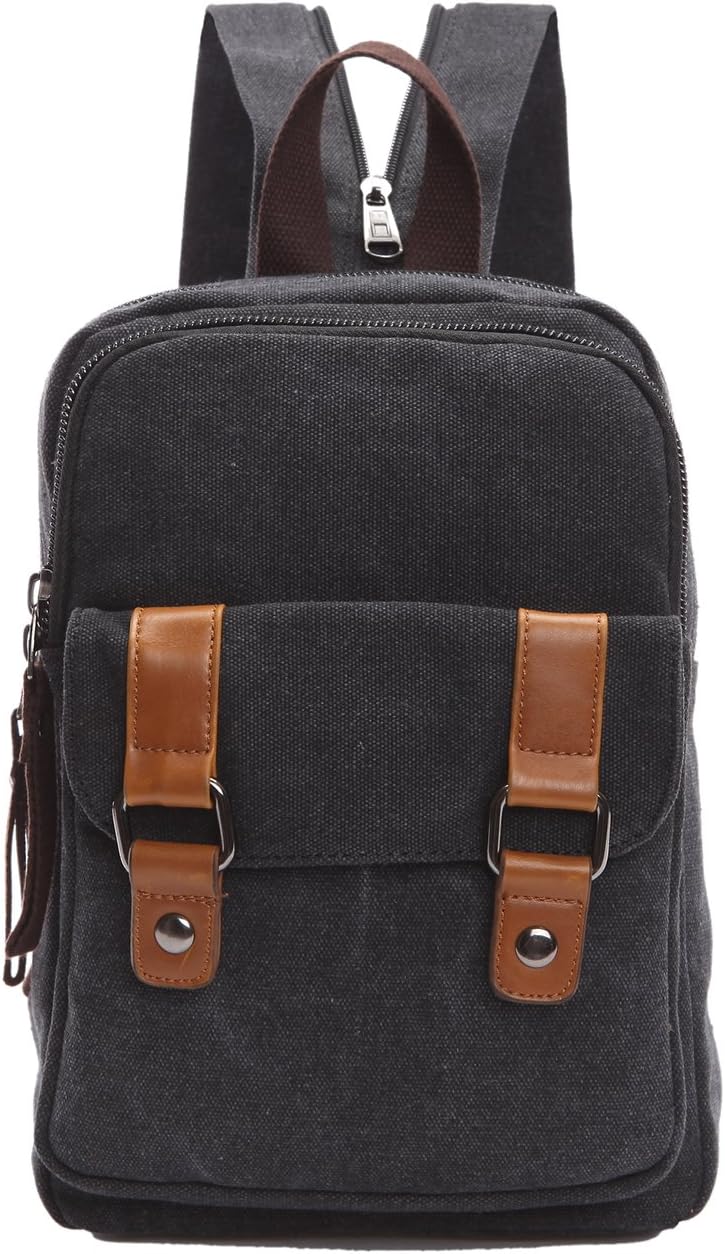 Arbag Small Cute Backpack Vintage Casual Canvas Shoulder Bag Daypack 8528bag,Grey