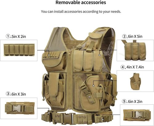 GZ XINXING S - 4XL Law Enforcement Tactical Airsoft Paintball Vest