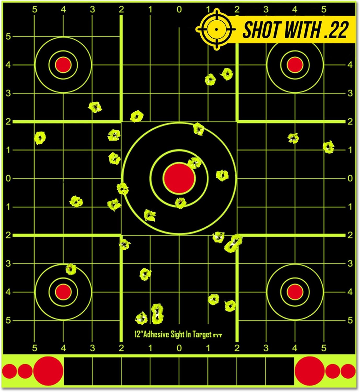 ATFLBOX 12x12 inch Splatter Paper Targets and Adhesive Target Papers.Shooting Outdoor and Indoor. Rective Shooting Targets for Air Gun - Rifle - Pistol - Airsoft - Air Rifle