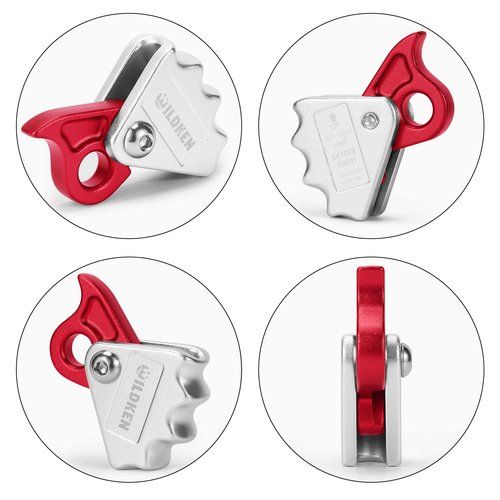 WILDKEN Climbing Ascender Fall Protection Belay Device Climbing Rope Grab for Rock Climbing Mountaineering Tree Arborist Expedition Caving Rescue Aerial Work