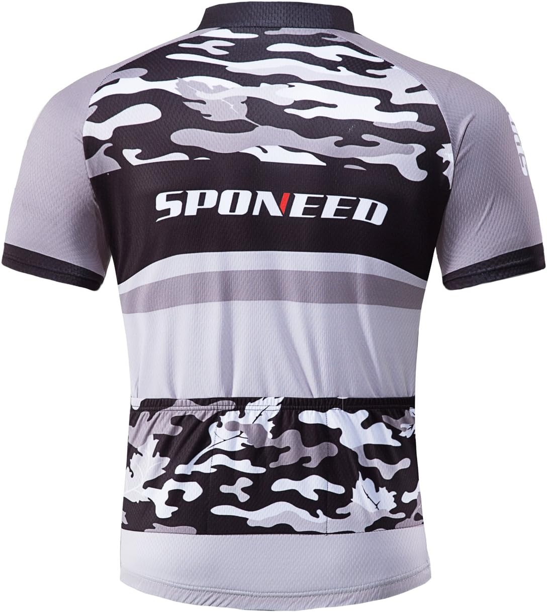 sponeed Men Cycle Outfit Set Bicycle Jersey Road Biker Shorts Trianthlon Cycling Gear Shirts