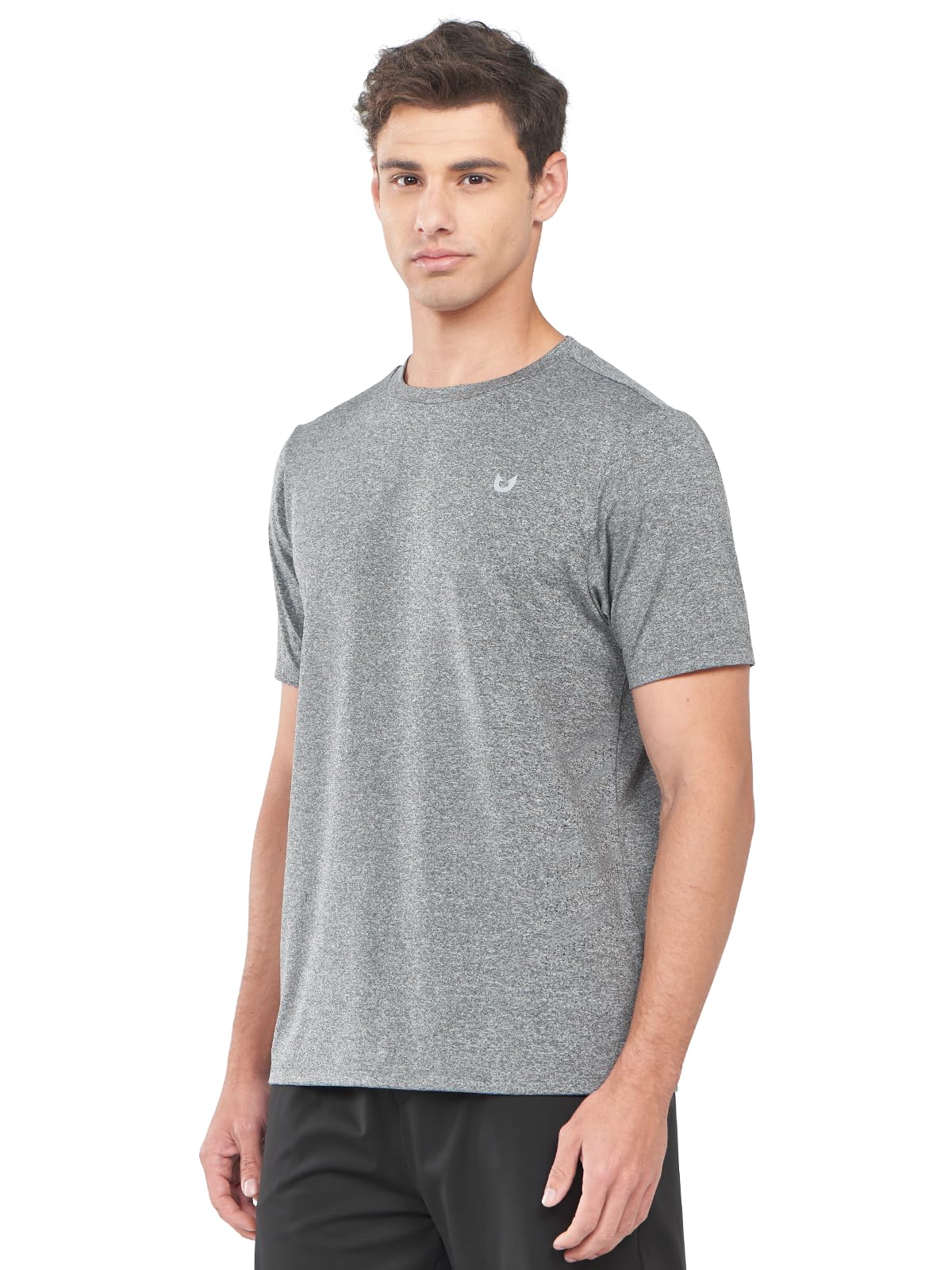 NORTHYARD Men's Workout Athletic Shirts Gym Running T-Shirts Tennis Quick Dry Short Sleeve Shirt Active Lightweight Sports Smoke-L