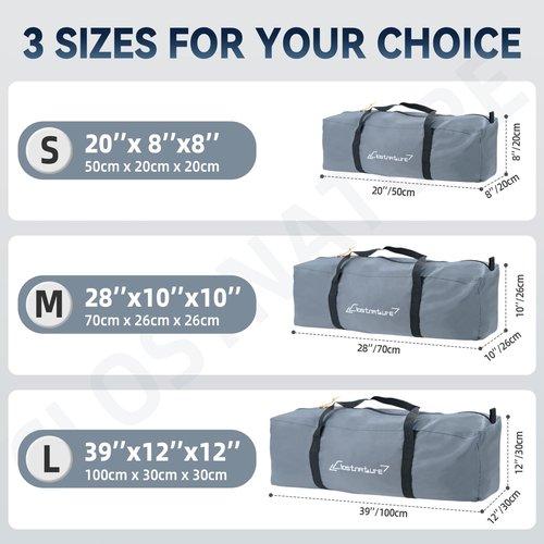 Clostnature Tent Storage Bag for Camping- Large Tent Carry Bag Replacement, Waterproof Luggage Duffle Bag for Travel, Sports, Folding Compact Camping Essentials for Hiking, Picnic, Travel