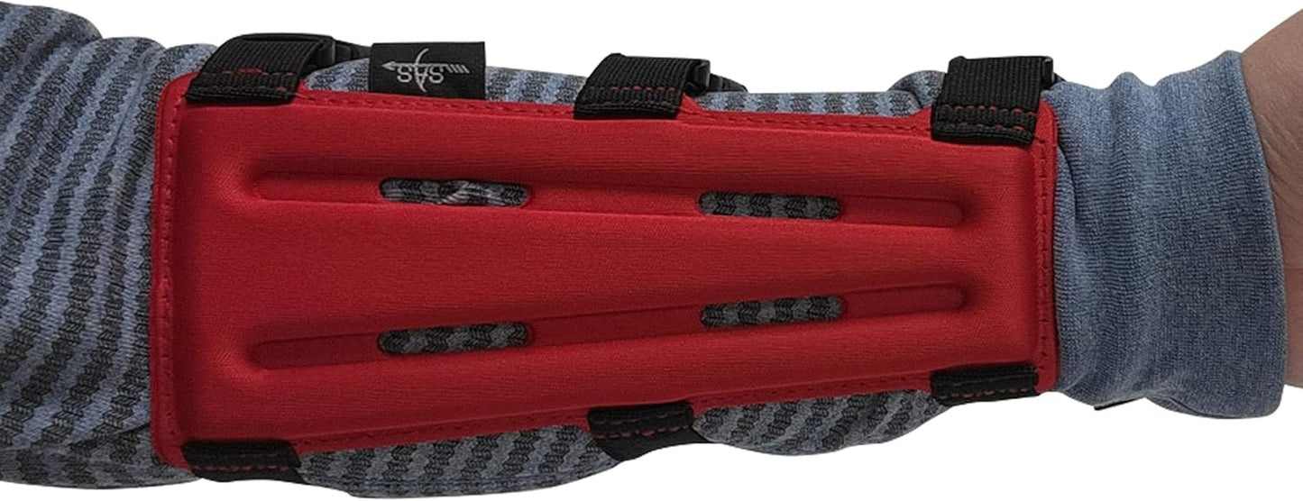 SAS 8" Armguard Archery Bow Range with 3-Strap Buckles