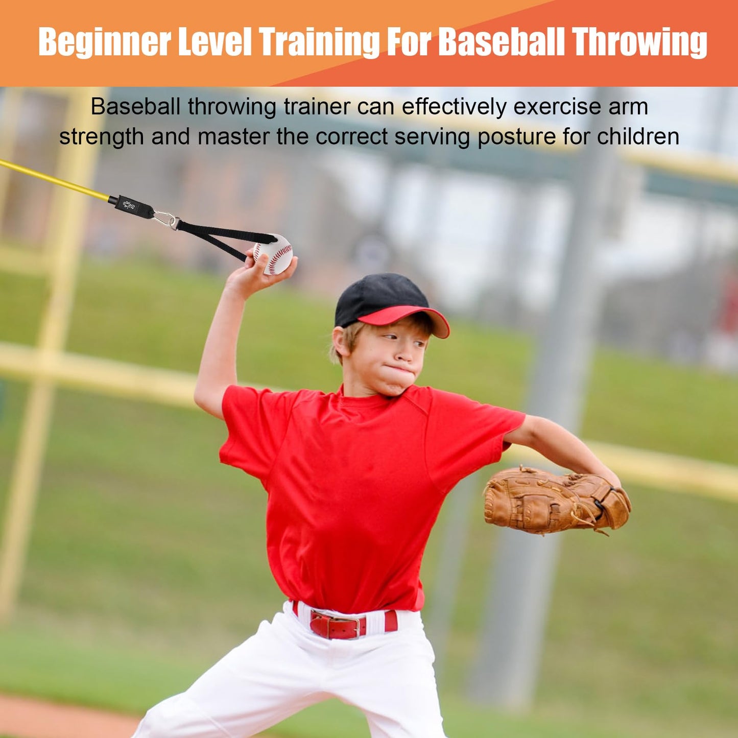 12PCS Baseball Resistance Bands, COITEK Baseball Arm Training Bands Stretching Bands with Interchangeable Grips for Physical Therapy, Muscle Training, Home Workouts