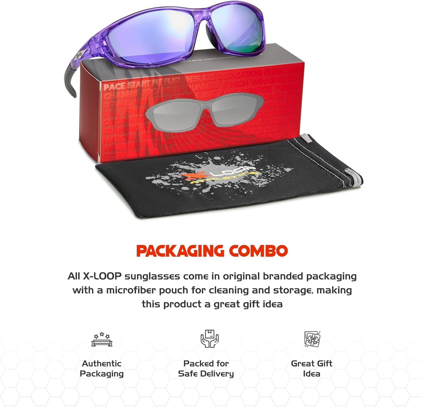 Polarized Sports Sunglasses for Men - UV400 Baseball, Running, Cycling & Golf