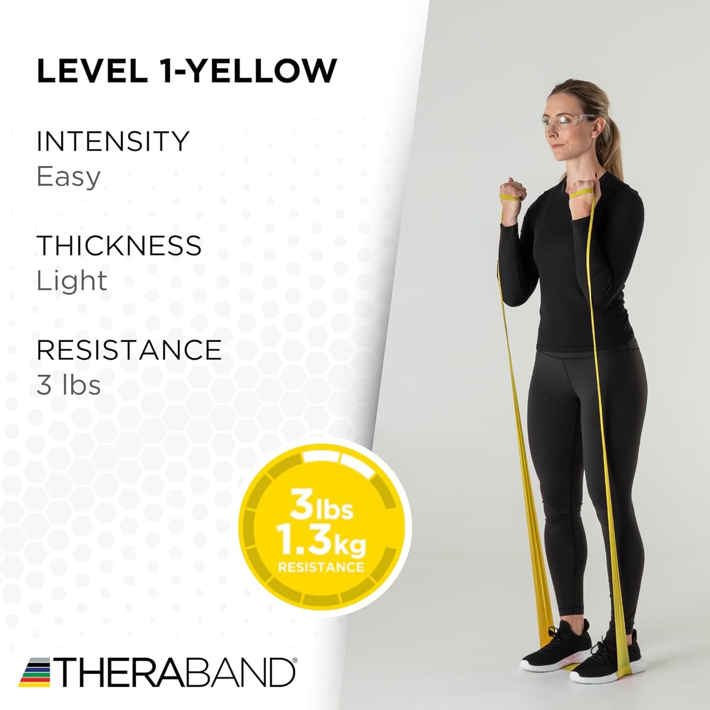 THERABAND Resistance Band, Red, Medium, 50-Yard Roll, Latex-Free, Elastic Band for Exercise, Physical Therapy, Yoga, Pilates, Stretching, Home Workouts, Cut-to-Length, Color-Coded Levels
