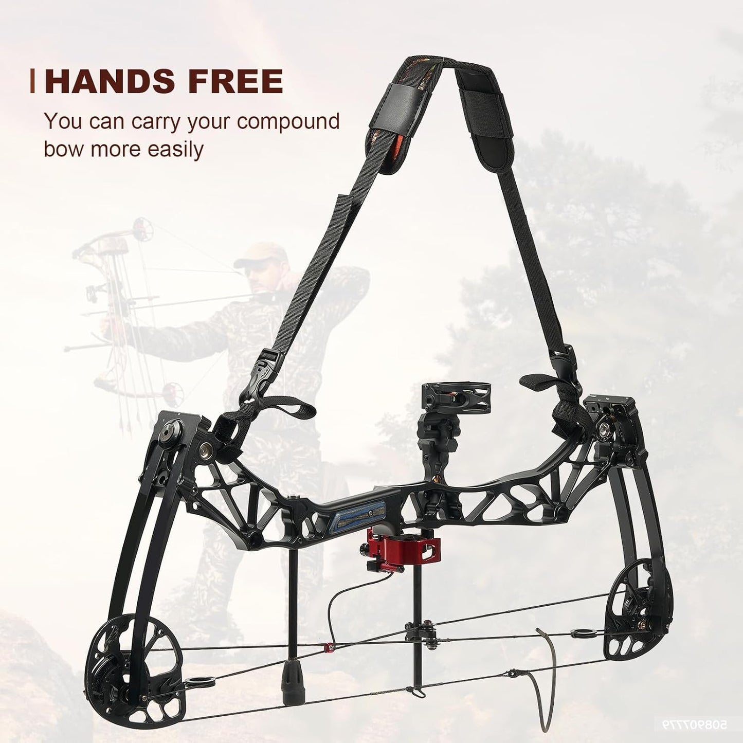TOPARCHERY Compound Bow Sling Archery Carry Bag Shoulder Strap Hunting